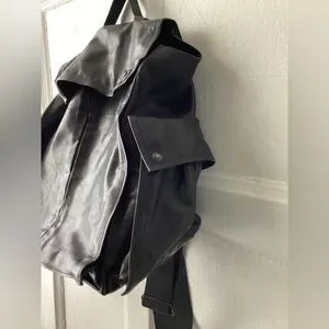Miu Miu | Bags | Mix Miu Modern Black Leather Backpack With  display picture 2